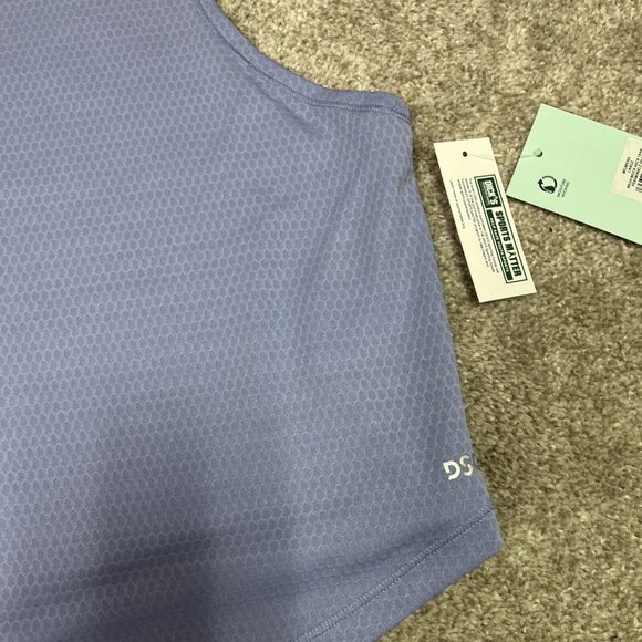 DSG Performance Activewear Mock Neck Tank Periwinkle Pearl Size Large NWT - Picture 8 of 11